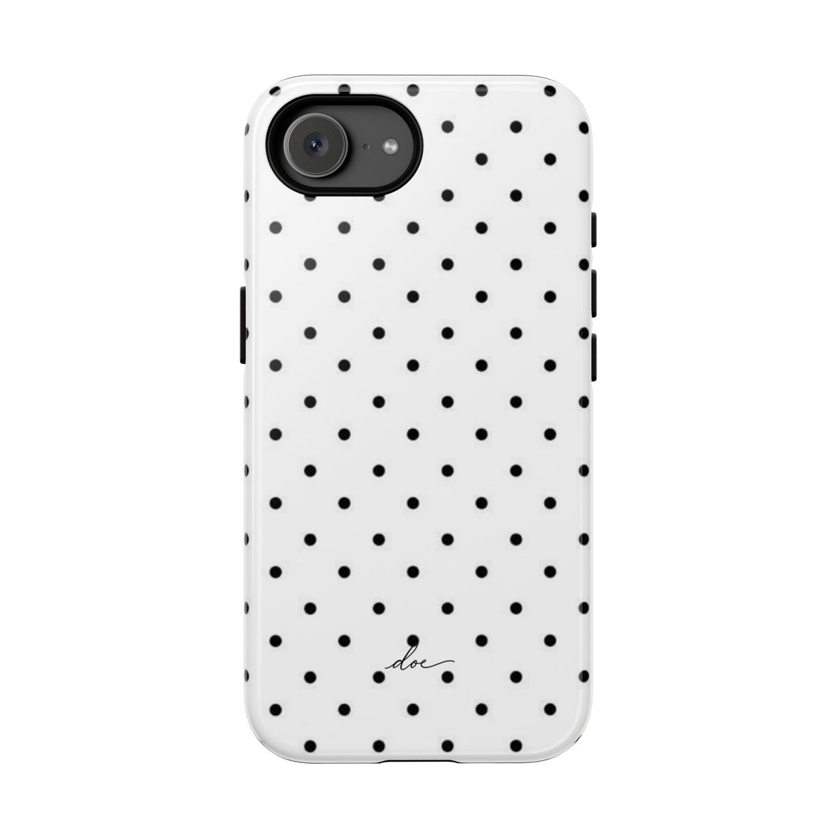 White Polka Dot iPhone Case