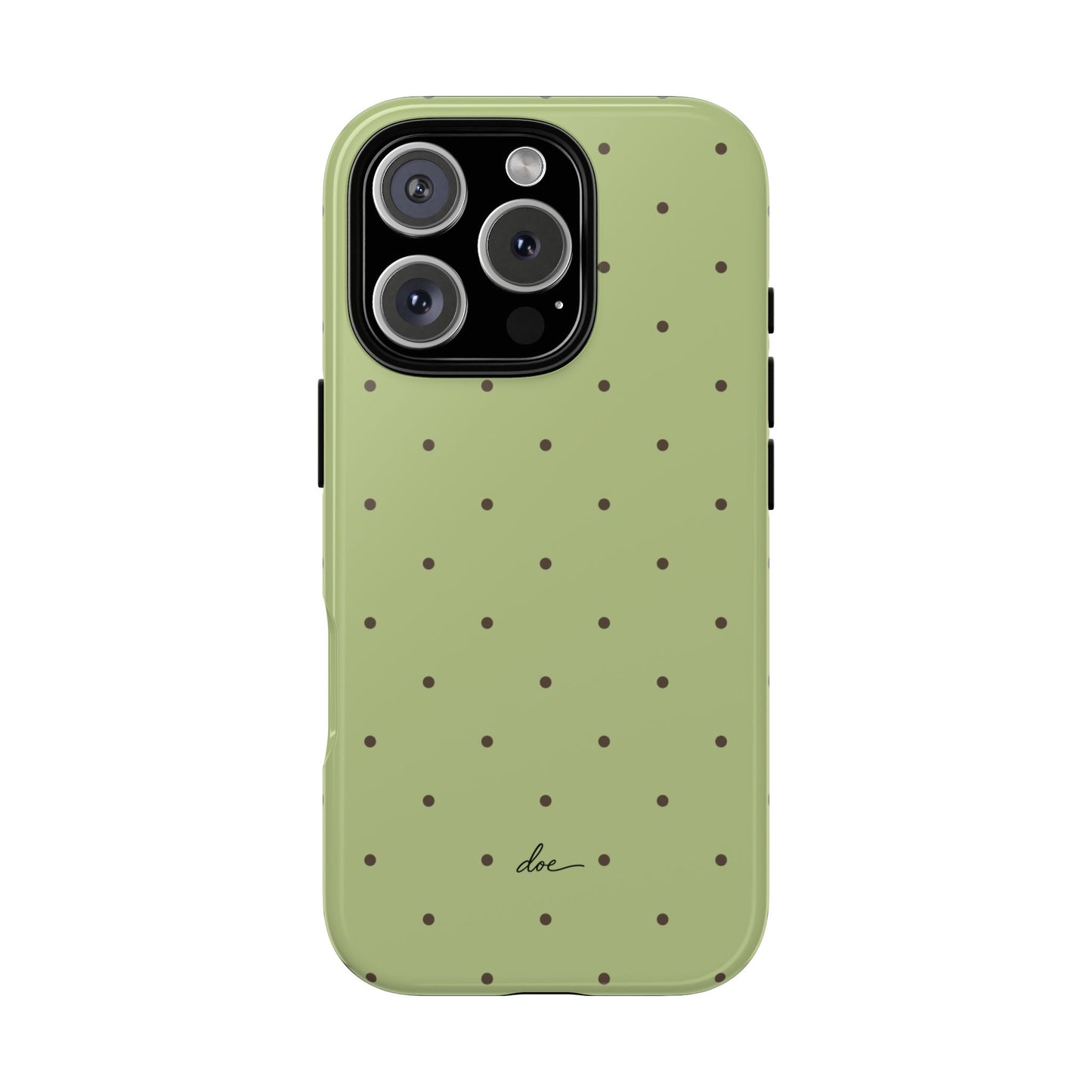 Polka Greens iPhone Case