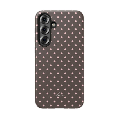 Brown Polka Dot Samsung Case