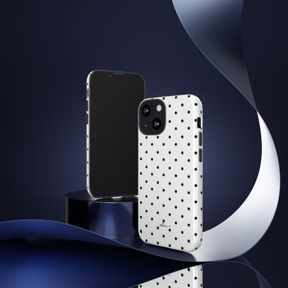 White Polka Dot iPhone Case