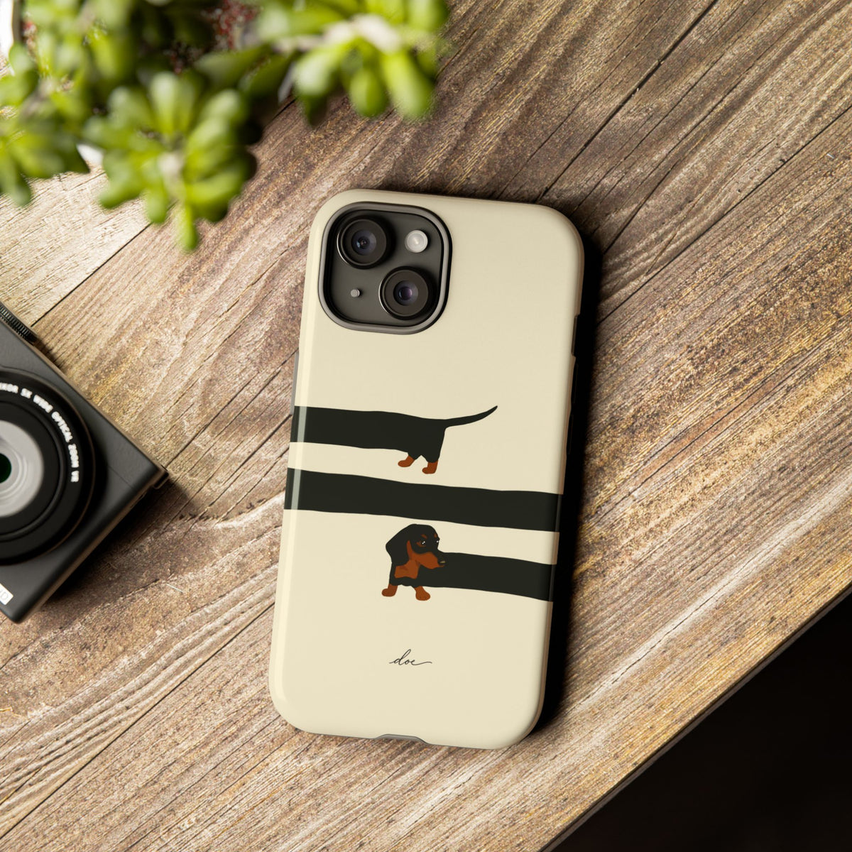 Stretchy The Dachshund iPhone Case