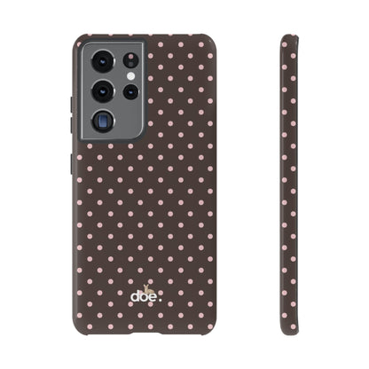 Brown Polka Dot Samsung Case