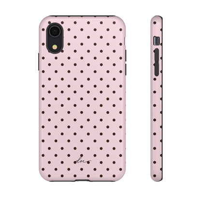 Pink Polka Dot iPhone Case