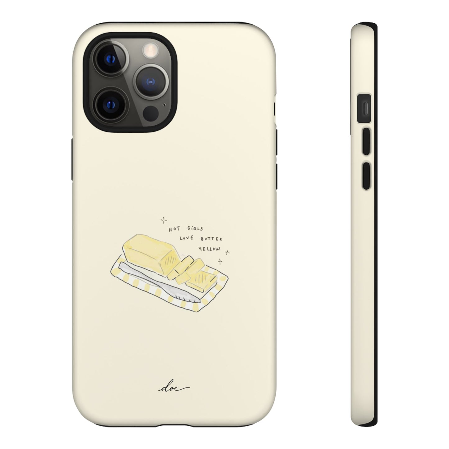 Butter Yellow iPhone Case