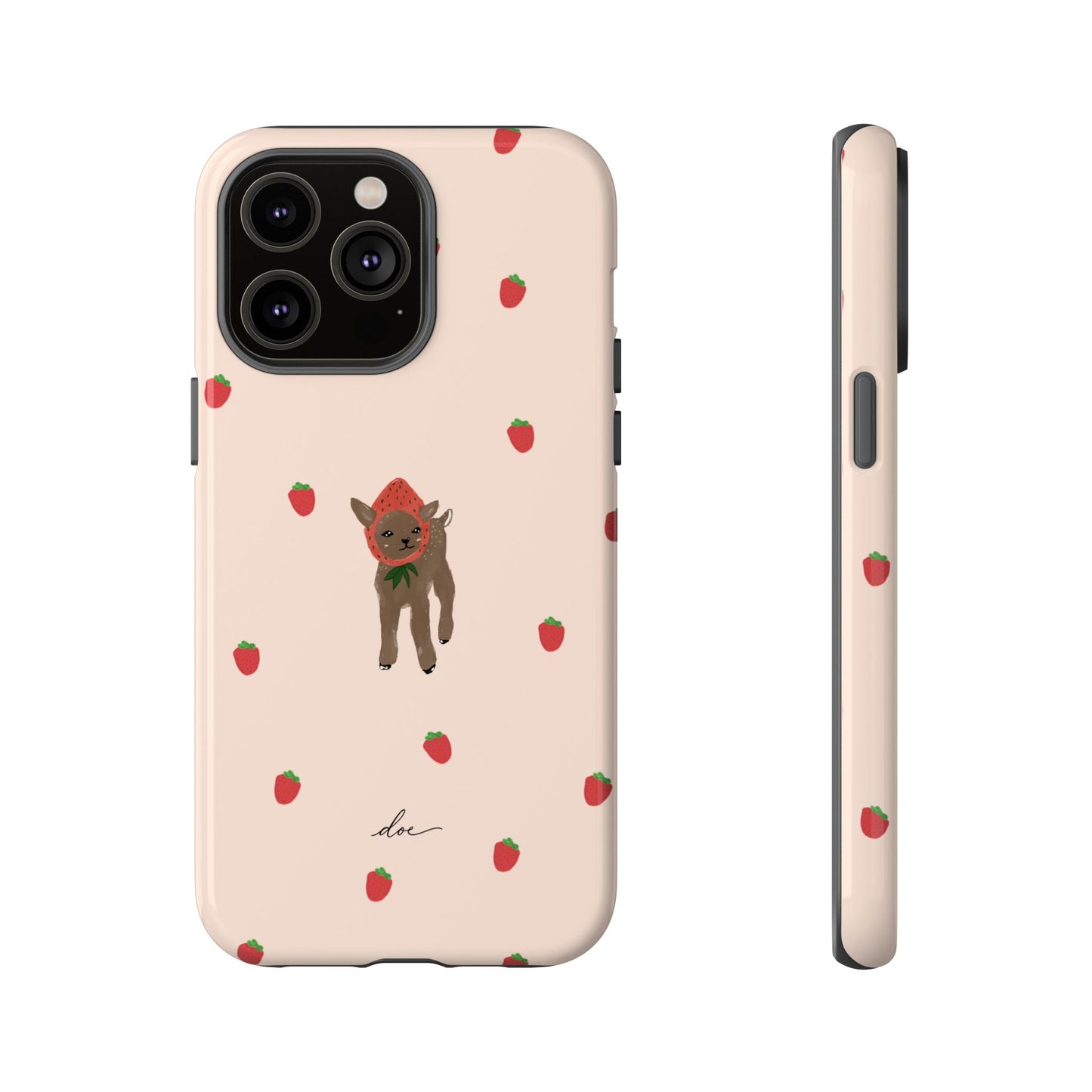 Strawberry Fawn iPhone Case
