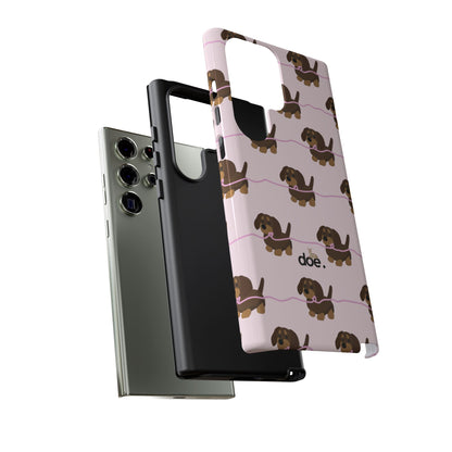 Pink Dachshund Samsung Case