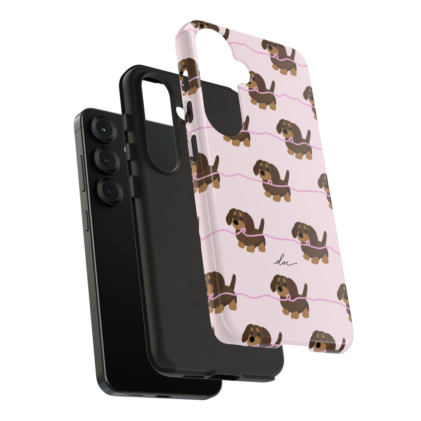 Pink Dachshund Samsung Case