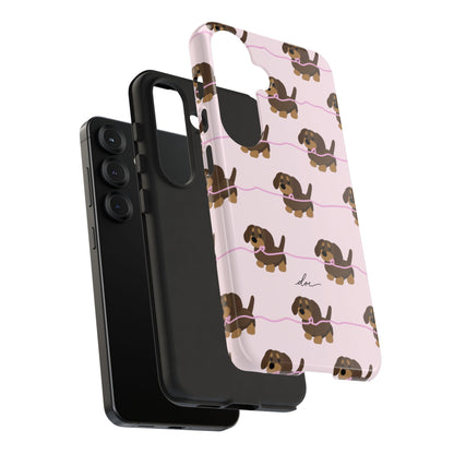 Pink Dachshund Samsung Case