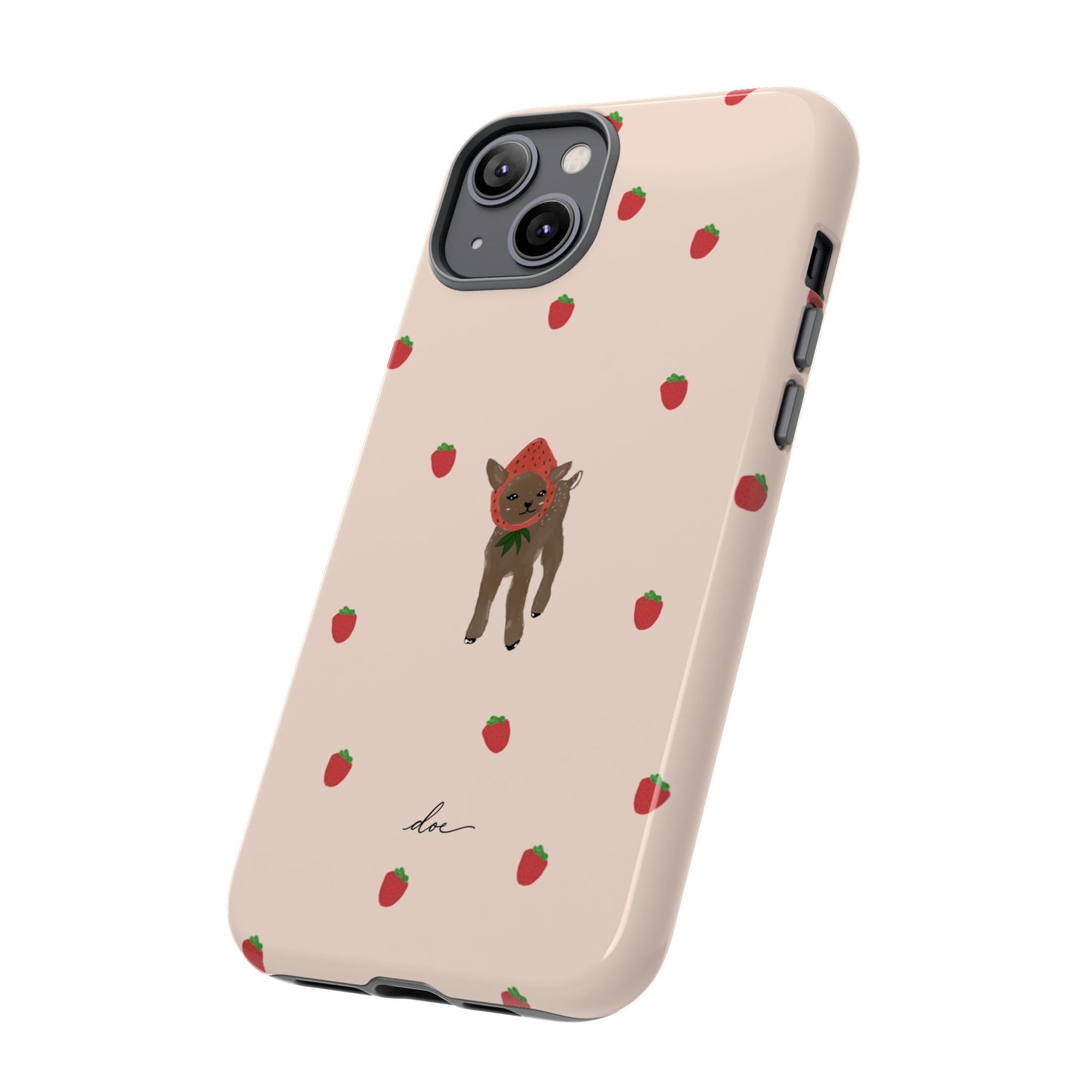 Strawberry Fawn iPhone Case