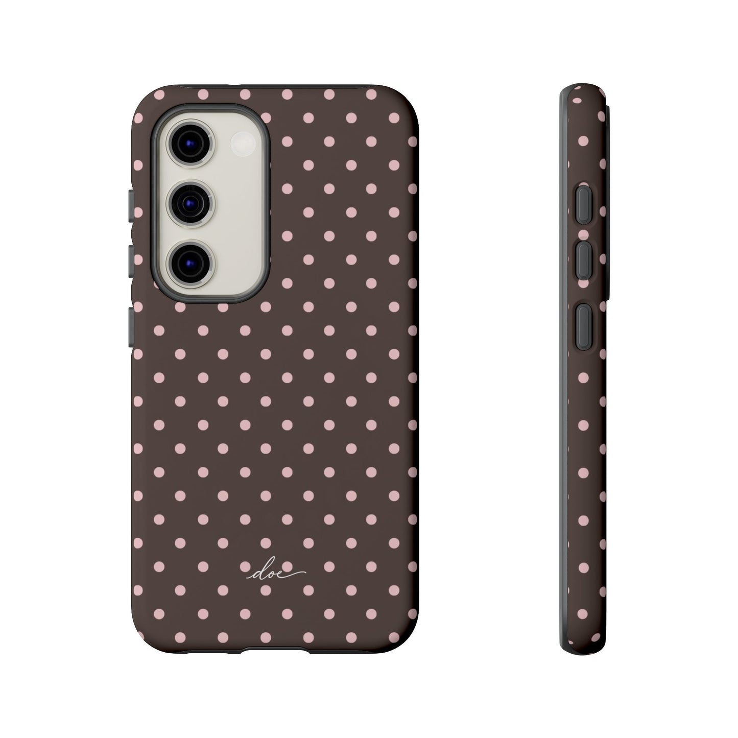 Brown Polka Dot Samsung Case