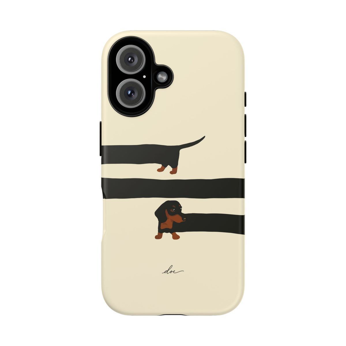 Stretchy The Dachshund iPhone Case