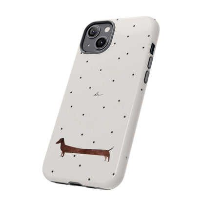 Polka Dachshund iPhone Case