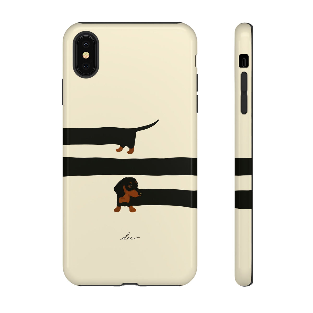 Stretchy The Dachshund iPhone Case