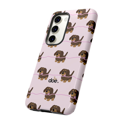 Pink Dachshund Samsung Case
