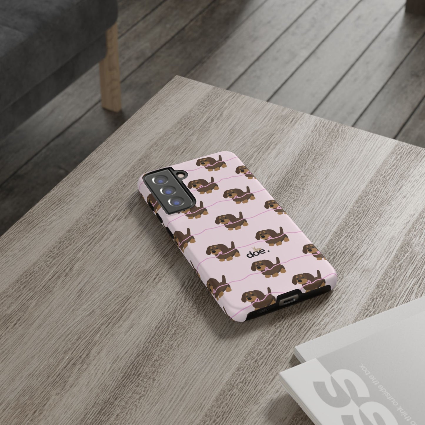 Pink Dachshund Samsung Case