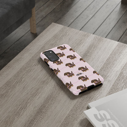 Pink Dachshund Samsung Case