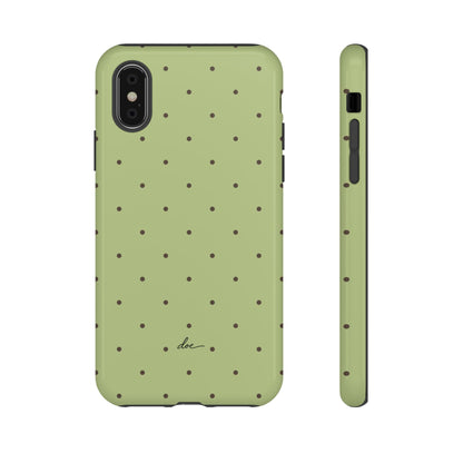 Polka Greens iPhone Case