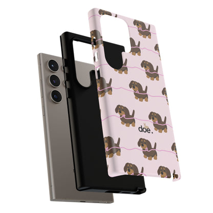 Pink Dachshund Samsung Case
