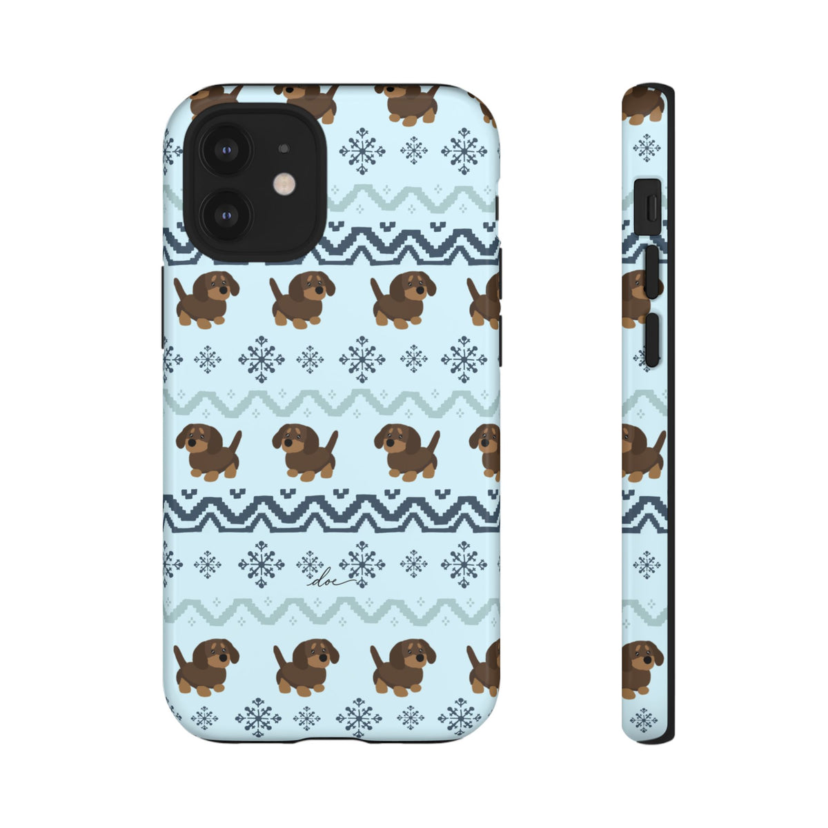 Christmas Dachshunds iPhone Case