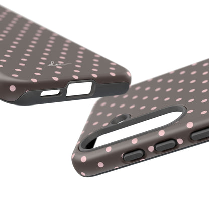 Brown Polka Dot Samsung Case