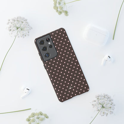 Brown Polka Dot Samsung Case