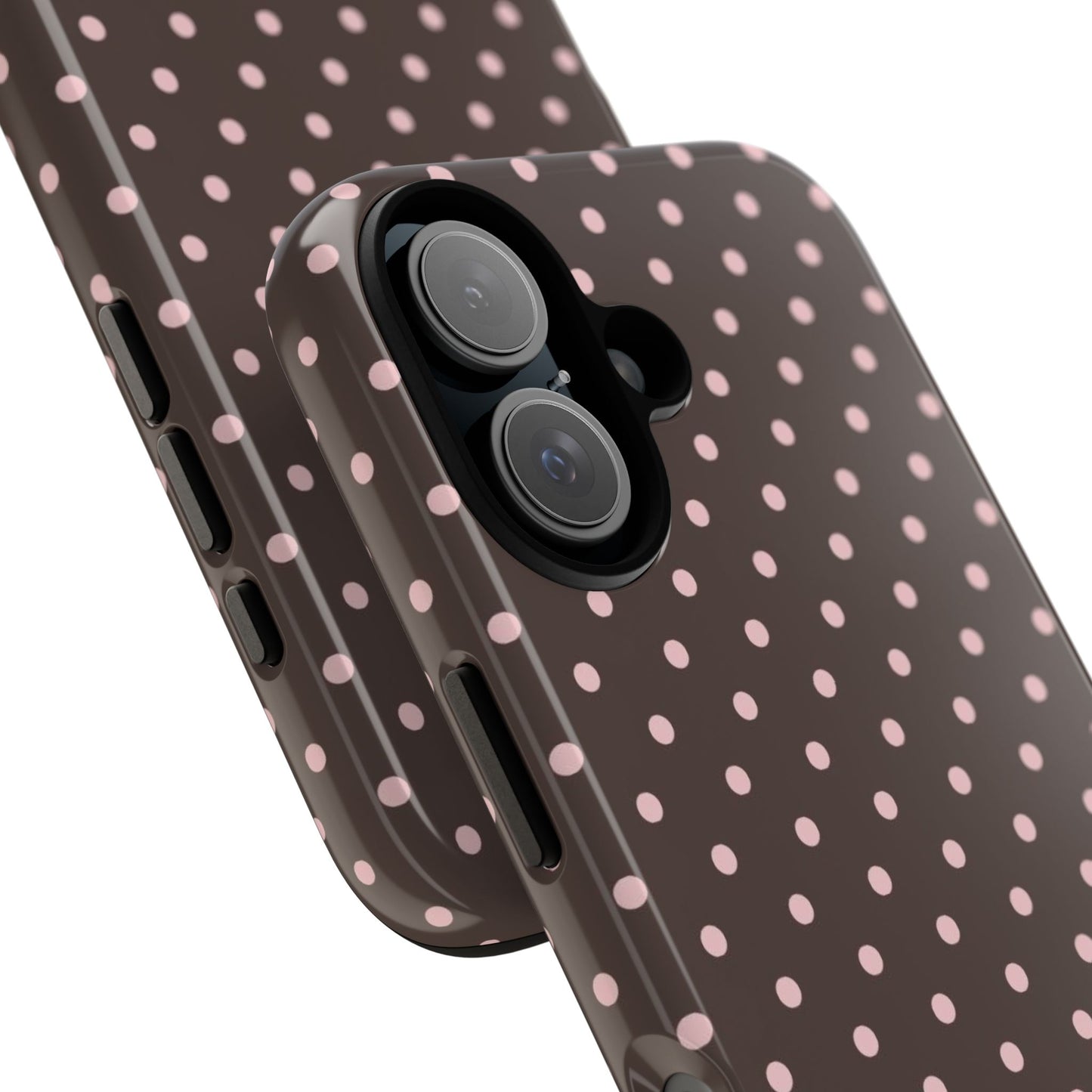 Brown Polka Dot iPhone Case