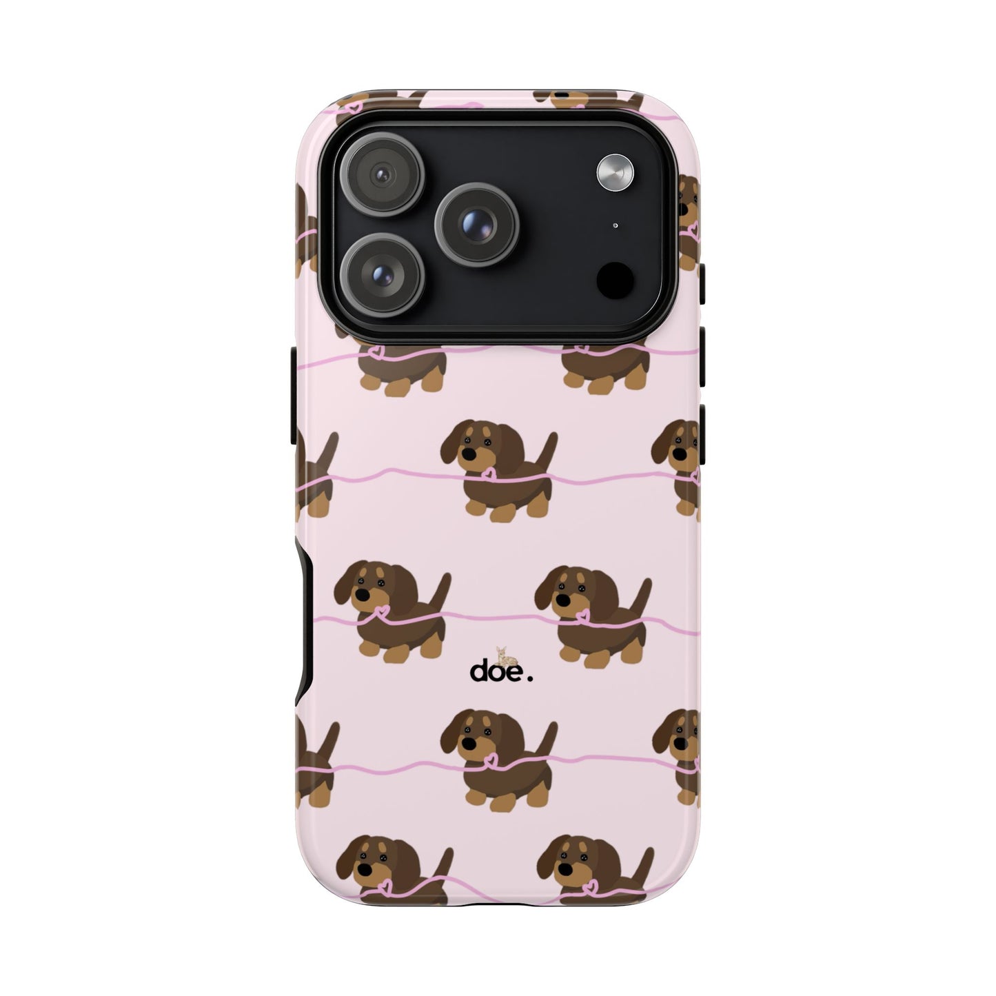 Pink Dachshunds iPhone Case