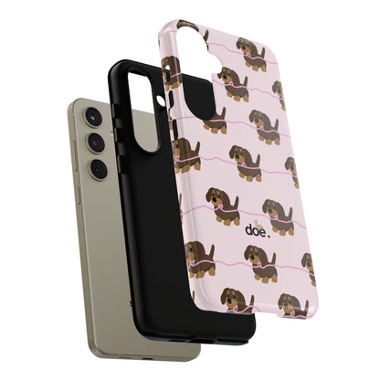 Pink Dachshund Samsung Case