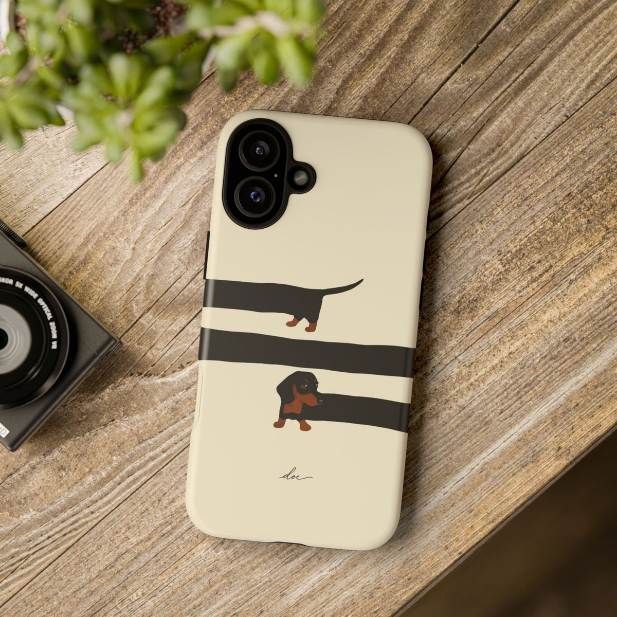 Stretchy The Dachshund iPhone Case