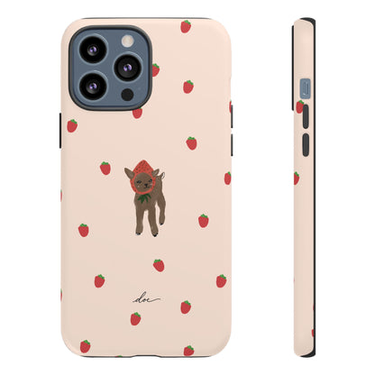Strawberry Fawn iPhone Case