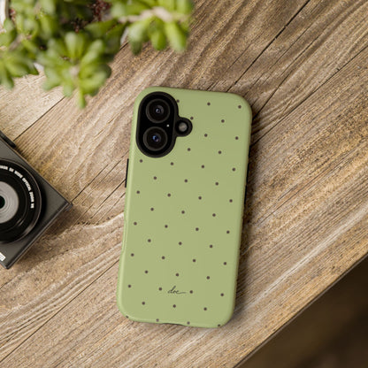 Polka Greens iPhone Case