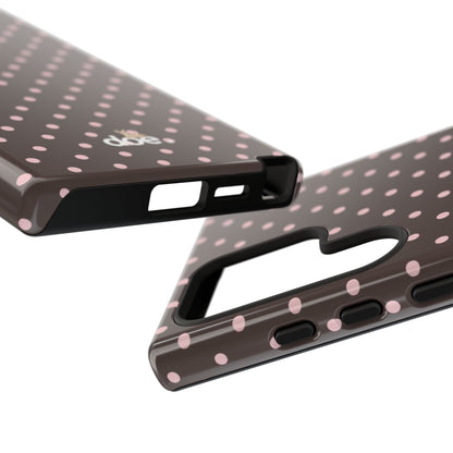 Brown Polka Dot Samsung Case