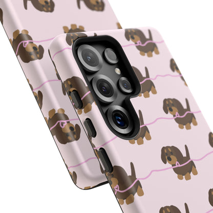 Pink Dachshund Samsung Case