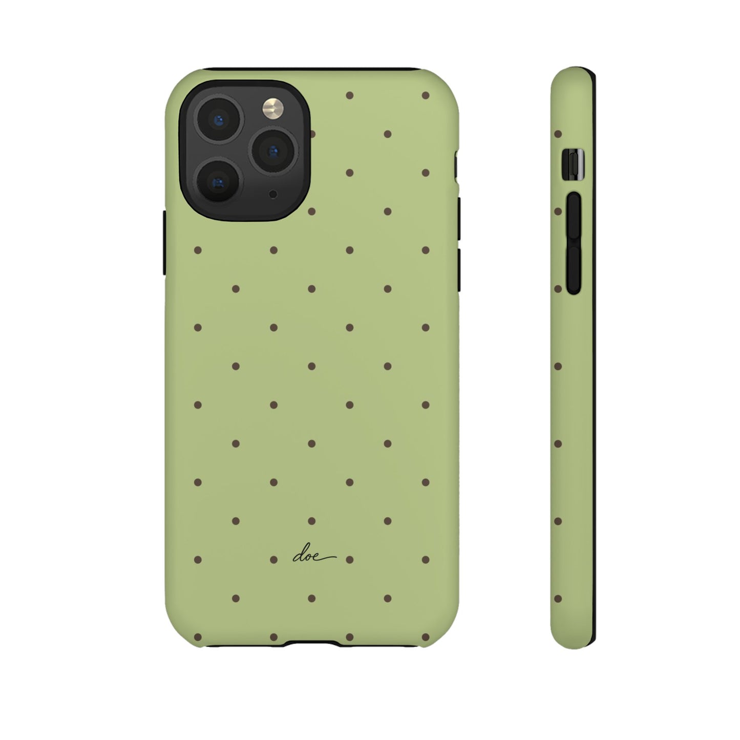 Polka Greens iPhone Case