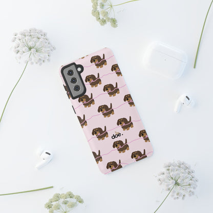 Pink Dachshund Samsung Case