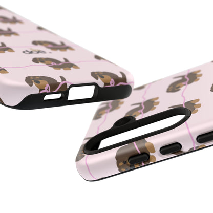 Pink Dachshund Samsung Case