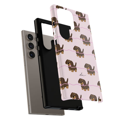 Pink Dachshund Samsung Case