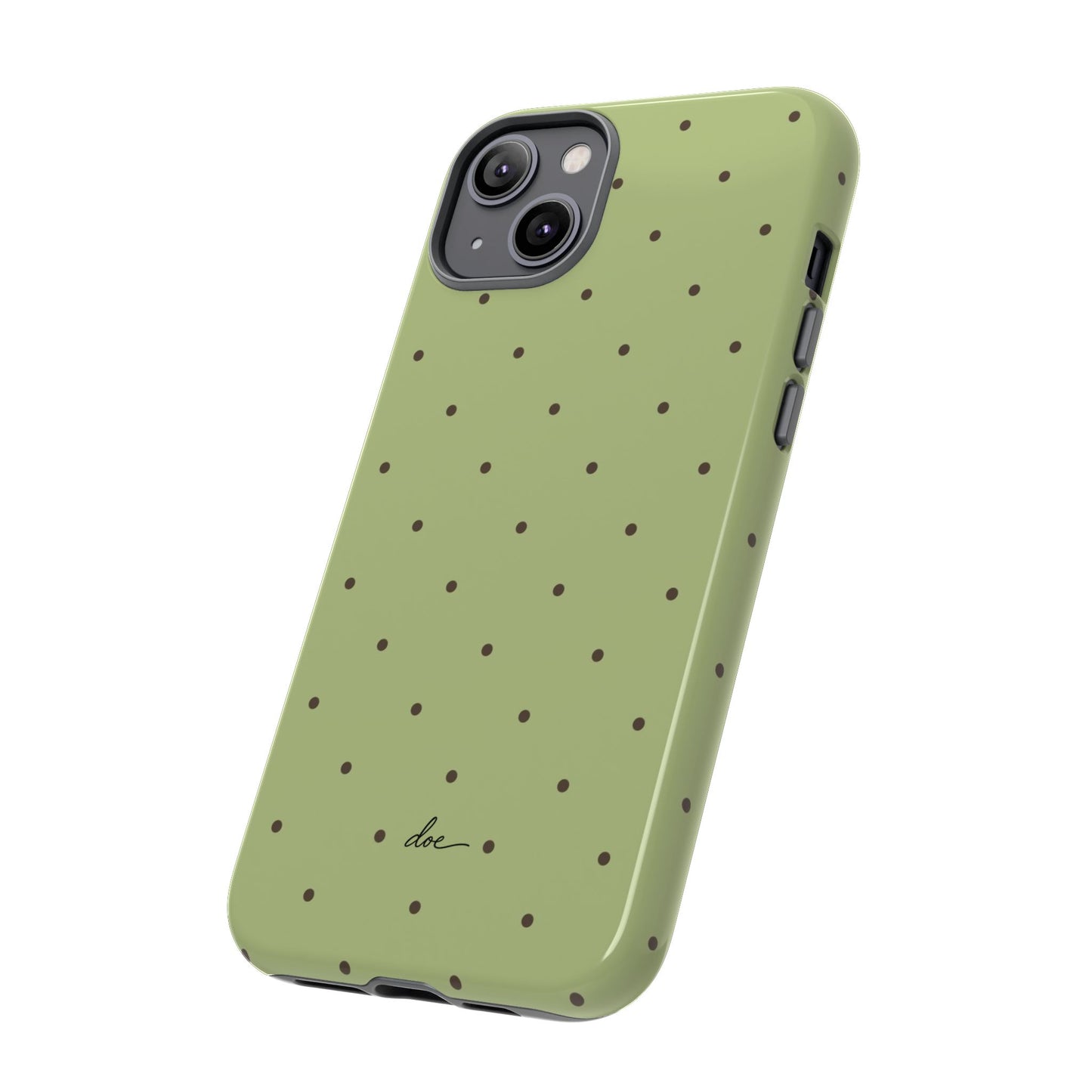 Polka Greens iPhone Case