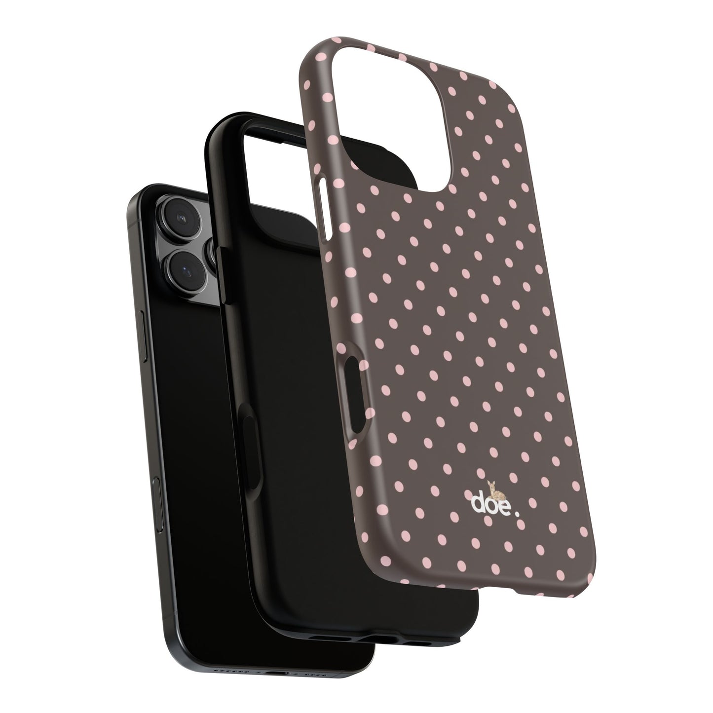 Brown Polka Dot iPhone Case