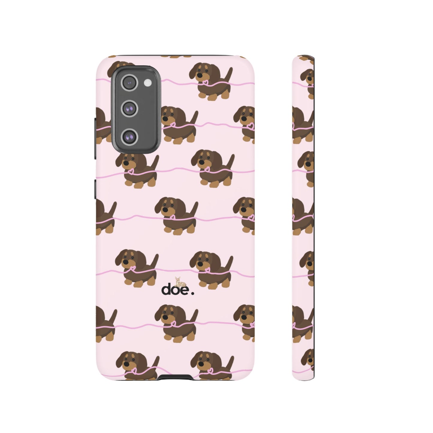 Pink Dachshund Samsung Case