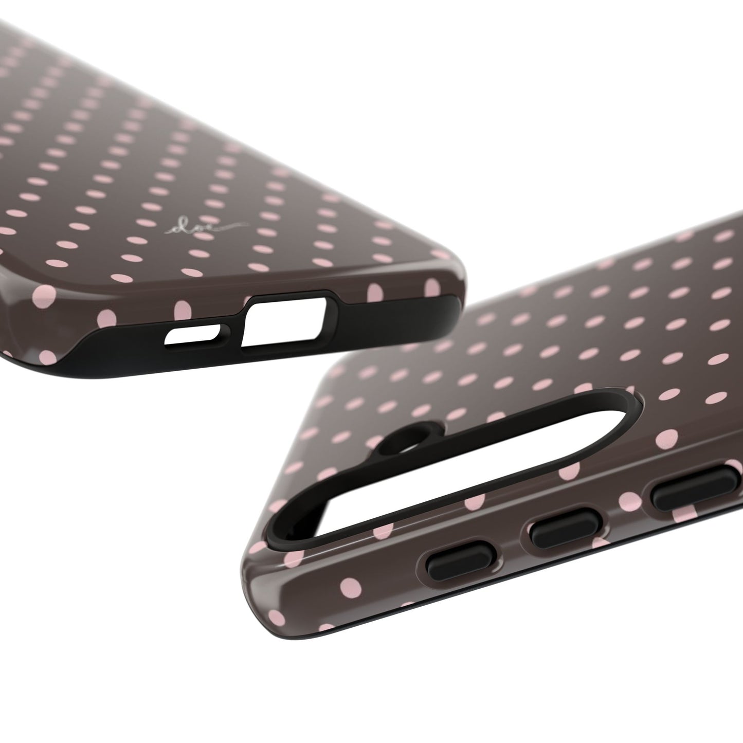 Brown Polka Dot Samsung Case