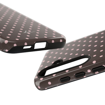 Brown Polka Dot Samsung Case