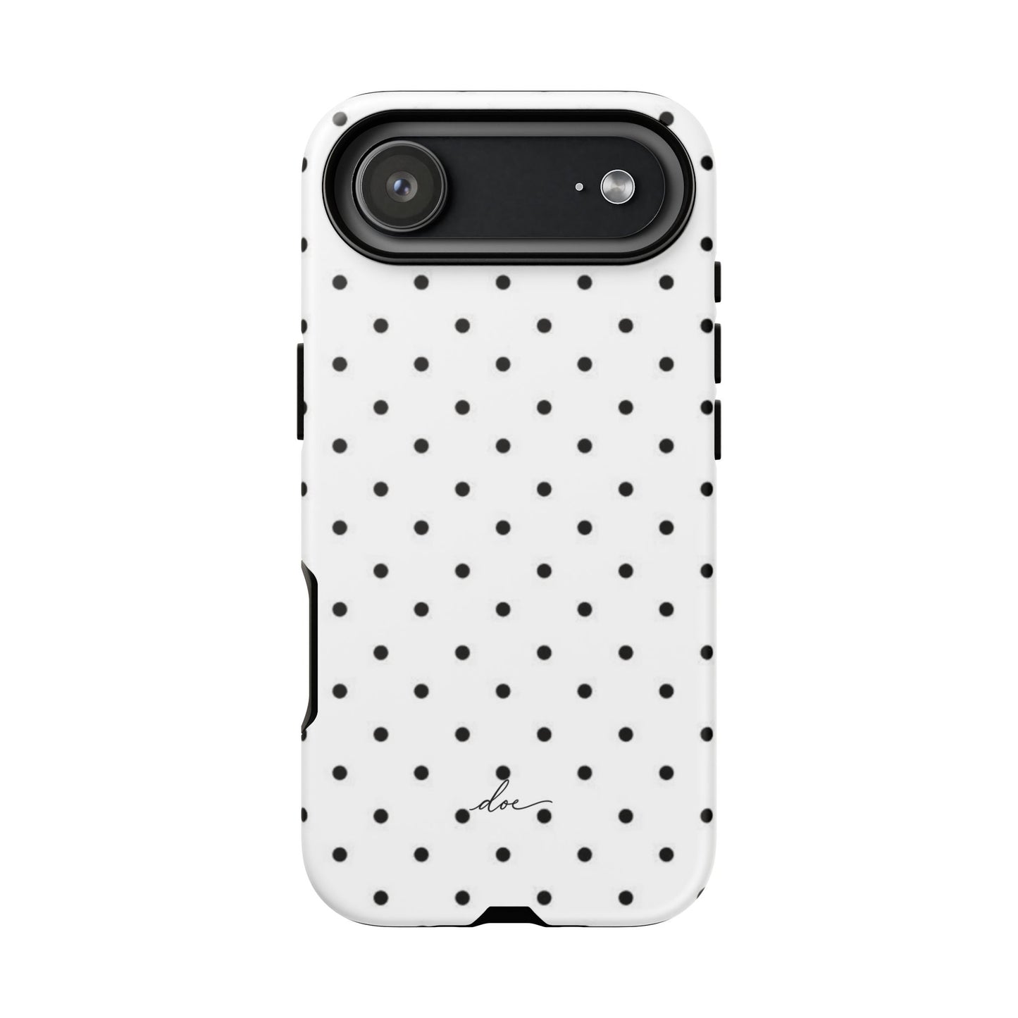 White Polka Dot iPhone Case