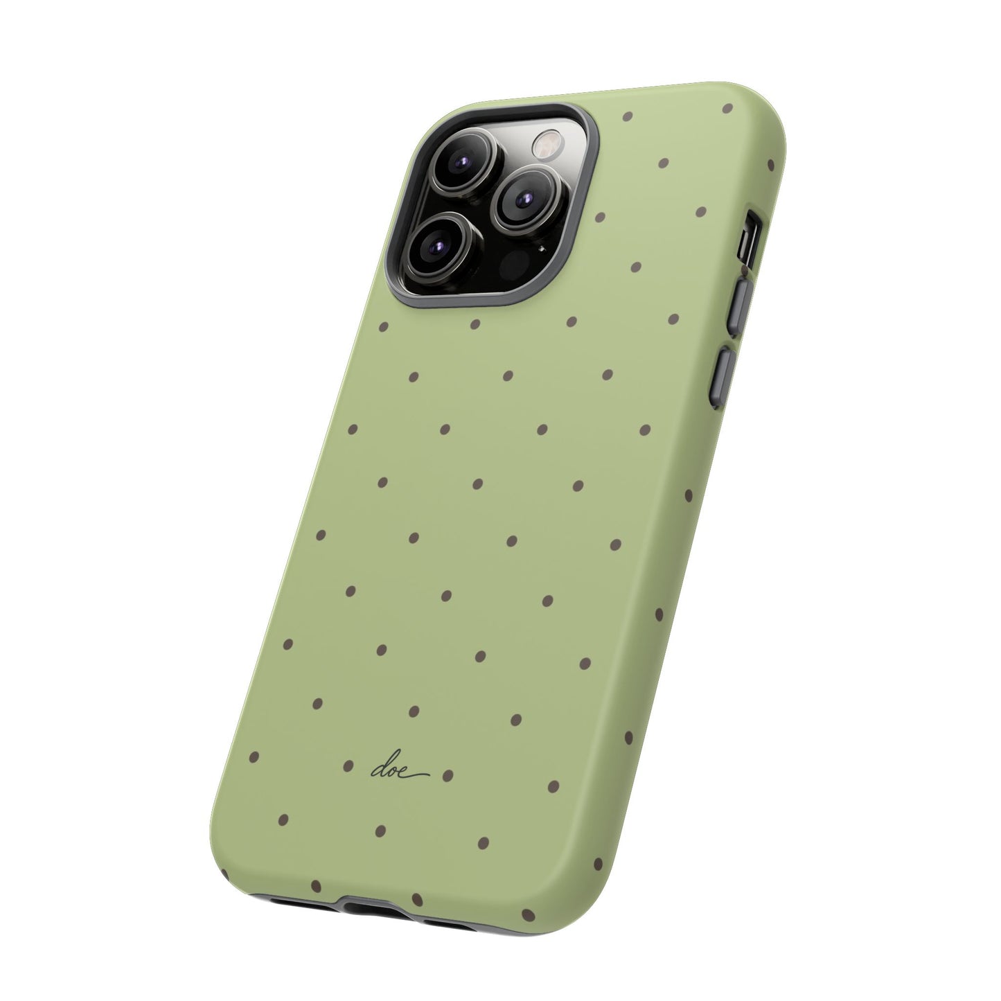 Polka Greens iPhone Case