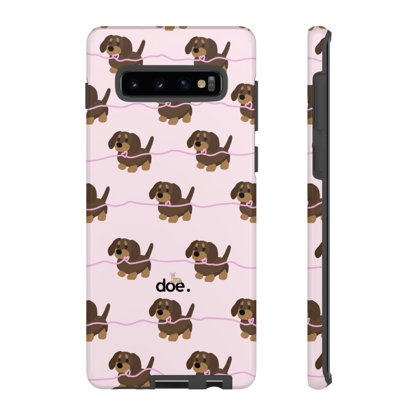 Pink Dachshund Samsung Case