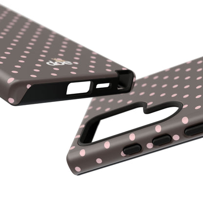 Brown Polka Dot Samsung Case