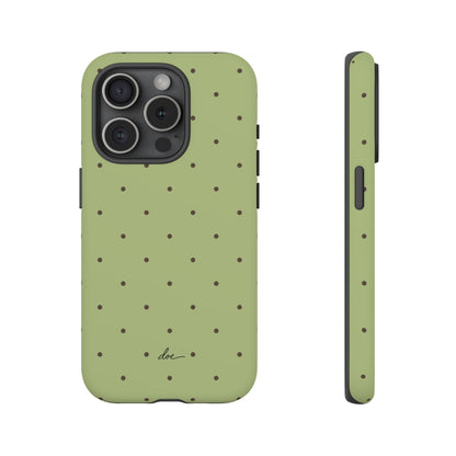 Polka Greens iPhone Case