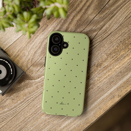 Polka Greens iPhone Case