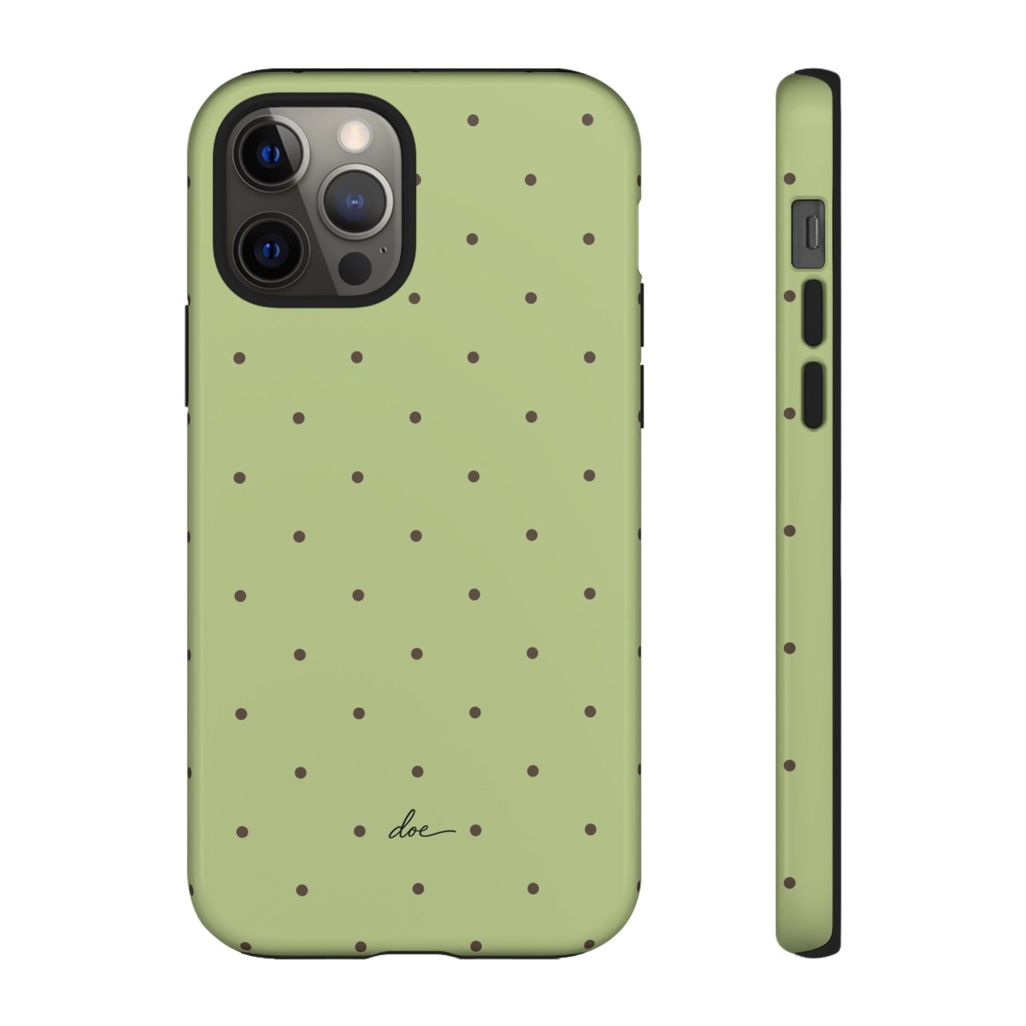 Polka Greens iPhone Case