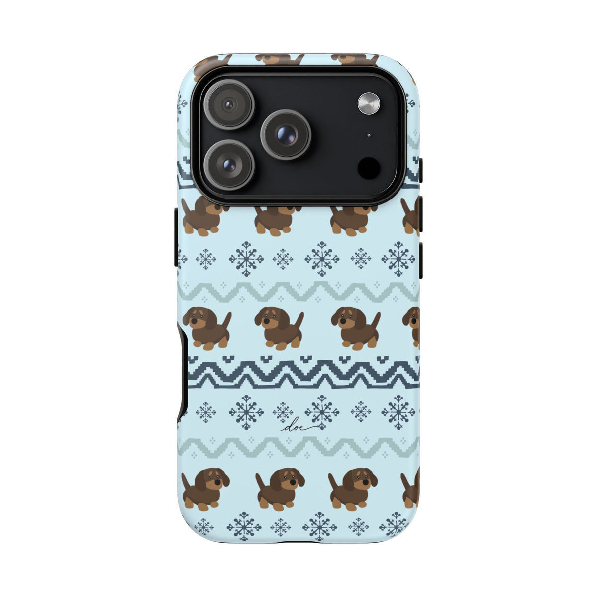 Christmas Dachshunds iPhone Case